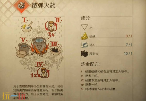 天国拯救2散弹火药怎么做 散弹火药制作及配方攻略